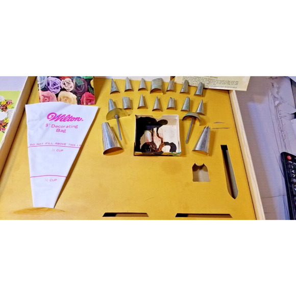 Ateco 1950/1960 Fancy Decorating Set Cake Pastry In Box + Instructions READ - Picture 6 of 14